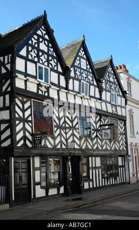 Tudor halbe Fachwerkhaus Gebäude in Lichfield, Staffordshire England Stockfoto