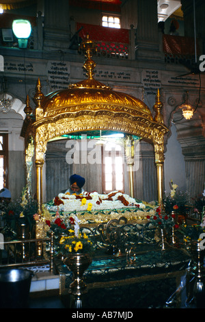 Delhi Indien Sisganj Ort des Martyriums von Guru Tegh Bahadur enthauptet Stockfoto