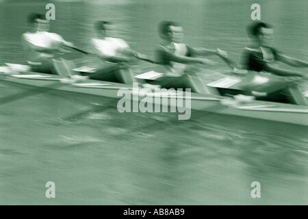 Ruderteam Stockfoto