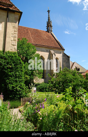 Blick Vom Klostergarten Zum Sommerrefektorium Zisterzienserkloster Bebenhausen Tübingen Baden Württemberg Deutschland Stockfoto