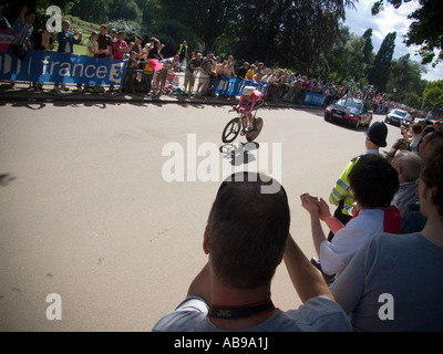 Die Tour de France-Zyklus Rennen Pre-weit Bühnen-Event in London 2007 Stockfoto