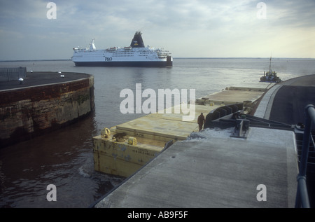 King George Dock Lock Hull East Yorkshire England Stockfoto