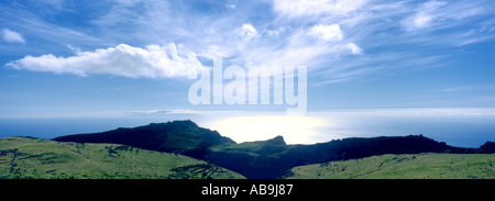 El Hierro Insel von La Gomera, Spanien, Kanarische Inseln, La Gomera gesehen. Stockfoto