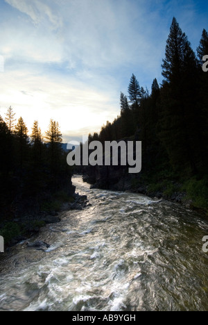 Die schöne Middle Fork von The Salmon River in Zentral-Idaho, Teil von The Frank Kirche River No zurück Wilderness. Stockfoto