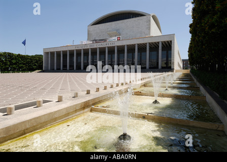 Rom Italien Palazzo dei Congressi in EUR Stockfoto