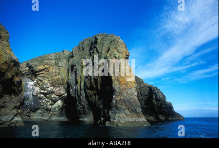 Elephant Rock, Ramsey Island RSPB Nature Reserve, St Davids, Pembrokeshire Wales Großbritannien Stockfoto