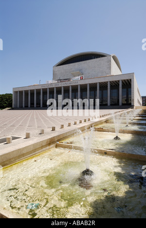 Rom Italien Palazzo dei Congressi in EUR Stockfoto