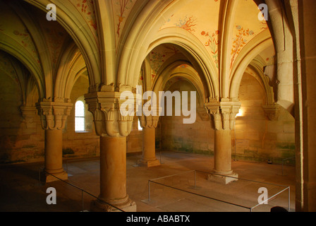 Kapitelsaal Zisterzienserkloster Bebenhausen Tübingen Baden Württemberg Deutschland Kapitelsaal Zisterzienserkloster Bebenhausen Stockfoto