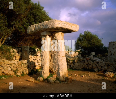 Menorca Balearen Spanien Talayot Stockfoto