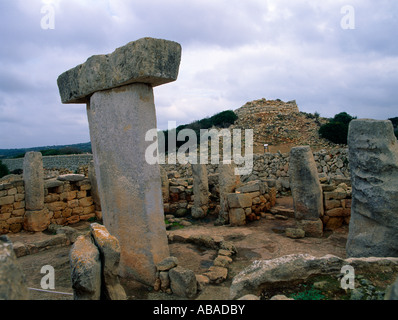 Menorca Balearen Spanien Torralba d ' en Salore Talayot Stockfoto