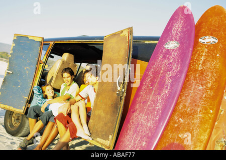 Menschen am Strand Stockfoto