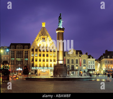 FRANKREICH NORD PAS DE CALAIS LILLE PLACE DU GENERAL DE GAULLE Stockfoto