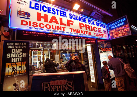 Leicester Square Box Office Stockfoto