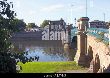 Nottingham Trent Brücke Fluss Trent Stockfoto