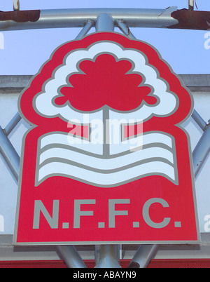 Nottingham Forest Football Club Schild Stockfoto