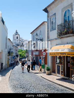 Lagos Street Scene, Kirche von Santo Antonio Stockfoto