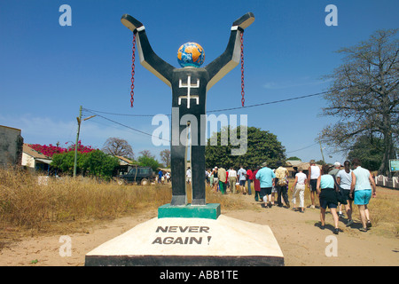 Albreda, "Nie wieder" Sklaverei Statue Stockfoto