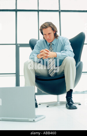 Geschäftsmann, die Konzentration Stockfoto