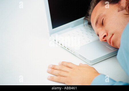 Erschöpften Geschäftsmann Stockfoto