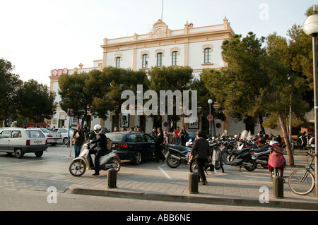 Bahnhof, Sitges Costa Dorada-Katalonien-Spanien-Europa Stockfoto