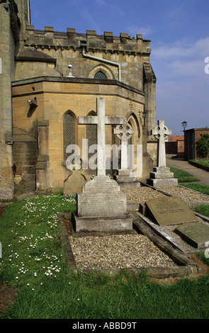 Die St. Oswald Kirche, Filey. Stockfoto