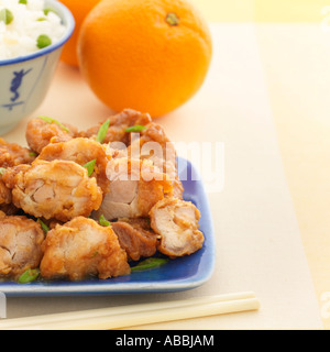 Orange Chicken Stockfoto