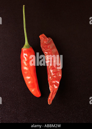 Rote Chilischoten Stockfoto