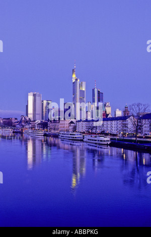 Skyline von Frankfurt Am Main Stockfoto