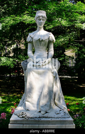 Statue der Kaiserin Elisabeth in Meran Stockfoto