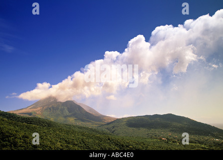 Vulkan Soufrière Hills, Montserrat, Caribbean Stockfoto