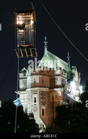 UK London David Blaine oberhalb der unter International renommierte Magier ummantelt selbst im Glaskasten hungern für 44dys Stockfoto