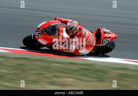 Italienische Loris Capirossi Reiten für das Ducati Marlboro Team in der 2007 Katalonien Moto GP, Barcelona, Barcelona, Spanien Stockfoto