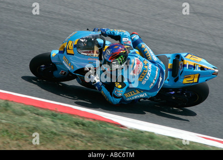 John Hopkins Reiten für das Rizla Suzuki Rizla-Team in der 2007 Katalanisch Moto GP, Barcelona, Barcelona, Spanien Stockfoto