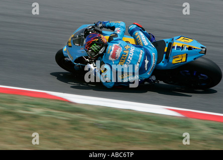 John Hopkins Reiten für das Rizla Suzuki MotoGP-Team in der 2007 Katalanisch Moto GP, Barcelona, Barcelona, Spanien Stockfoto