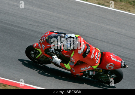 Jorge Lorenzo reiten für das Fortuna-Aprilla-Team in der katalanischen 250er 2007, Moto GP, Barcelona, Barcelona, Spanien Stockfoto