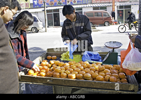 CHINA Beijing Bicycle Anbieter verkaufen bunten Reifen Kaki Stockfoto