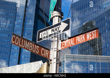 Straßenschilder in New york Stockfoto