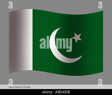 Islamische Republik Pakistan Stockfoto