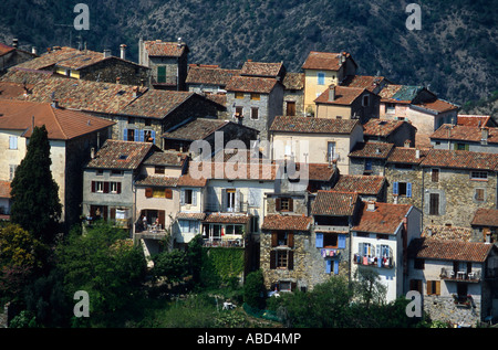 La Tour Sur Tinée Vallée De La Tinée Alpes-Maritimes 06 France Paca Europe Stockfoto