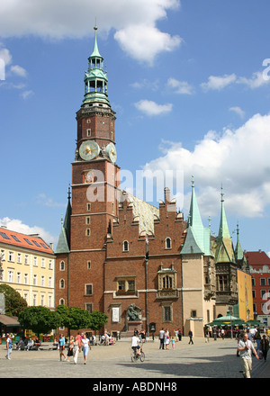 Wroclaw-Rathaus Stockfoto