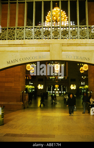 Eingang wie Grand Central terminal Station NYC Stockfoto