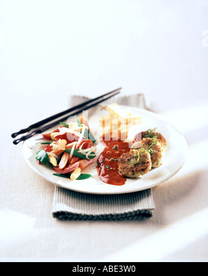 Chinesische gebratene Krapfen Stockfoto