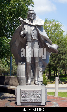 Statue von Uncle Sam in Troy, New York Stockfoto