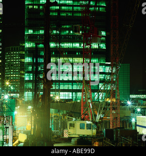 Canary Wharf-Baustelle Stockfoto