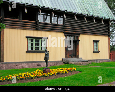 Haus mit Atelier des Künstlers Malers Anders Zorn in Mora am See Siljan in Dalarna Stockfoto