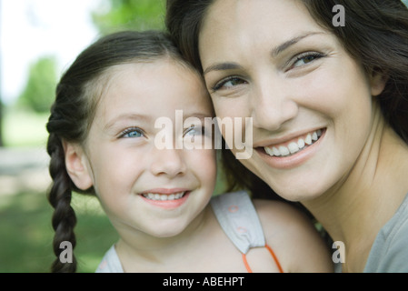 Frau und Tochter, portrait Stockfoto