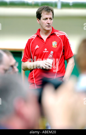 Alistair Cambell abgebildet und Medienberater mit der British and Irish Lions Rugby Tour nach Neuseeland 2005 Stockfoto