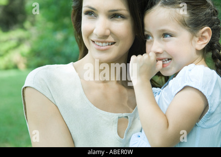 Mädchen und Mutter, Porträt Stockfoto
