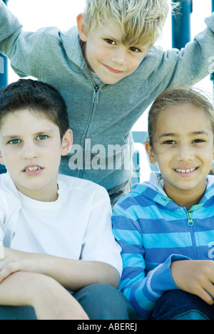 Drei Kinder, portrait Stockfoto