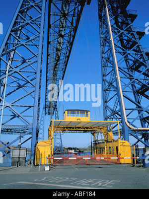 Schwebefähre über dem River Tees, Middlesbrough, Cleveland, England, Vereinigtes Königreich. Stockfoto